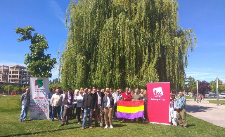 Encuentro de las candidaturas Cambiar de la provincia para arropar a Daniel Isábal, cabeza de lista por IU a las Cortes de Aragón