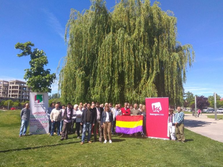 Encuentro de las candidaturas Cambiar de la provincia para arropar a Daniel Isábal, cabeza de lista por IU a las Cortes de Aragón