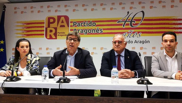 El Partido Aragonés presenta un proyecto político de centro y centrado únicamente en los aragoneses