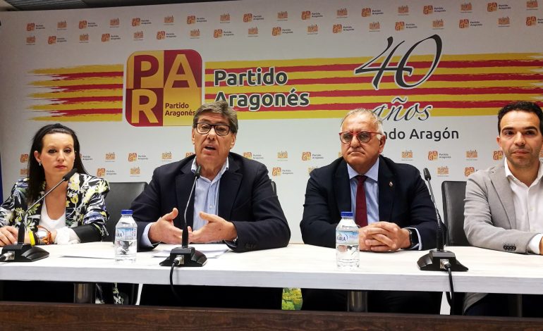 El Partido Aragonés presenta un proyecto político de centro y centrado únicamente en los aragoneses
