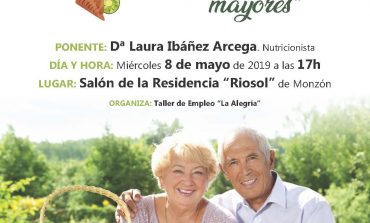 Este miércoles, ponencia sobre salud y alimentación de las personas mayores