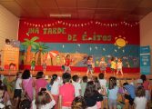 Lluvia de ilusión y solidaridad en el XIV Encuentro de la Escuela Infantil Comarcal de Los Monegros que reunió a 150 niños y niñas en La Almolda