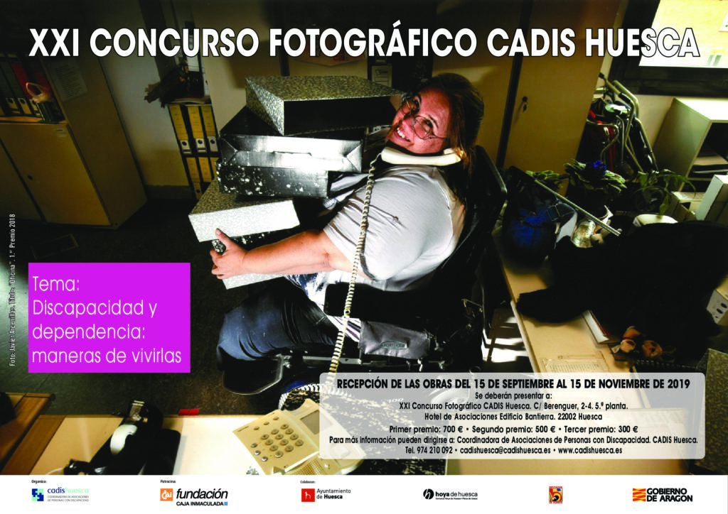 CADIS Huesca convoca su concurso fotográfico con el lema ‘Discapacidad y dependencia: maneras de vivirlas’