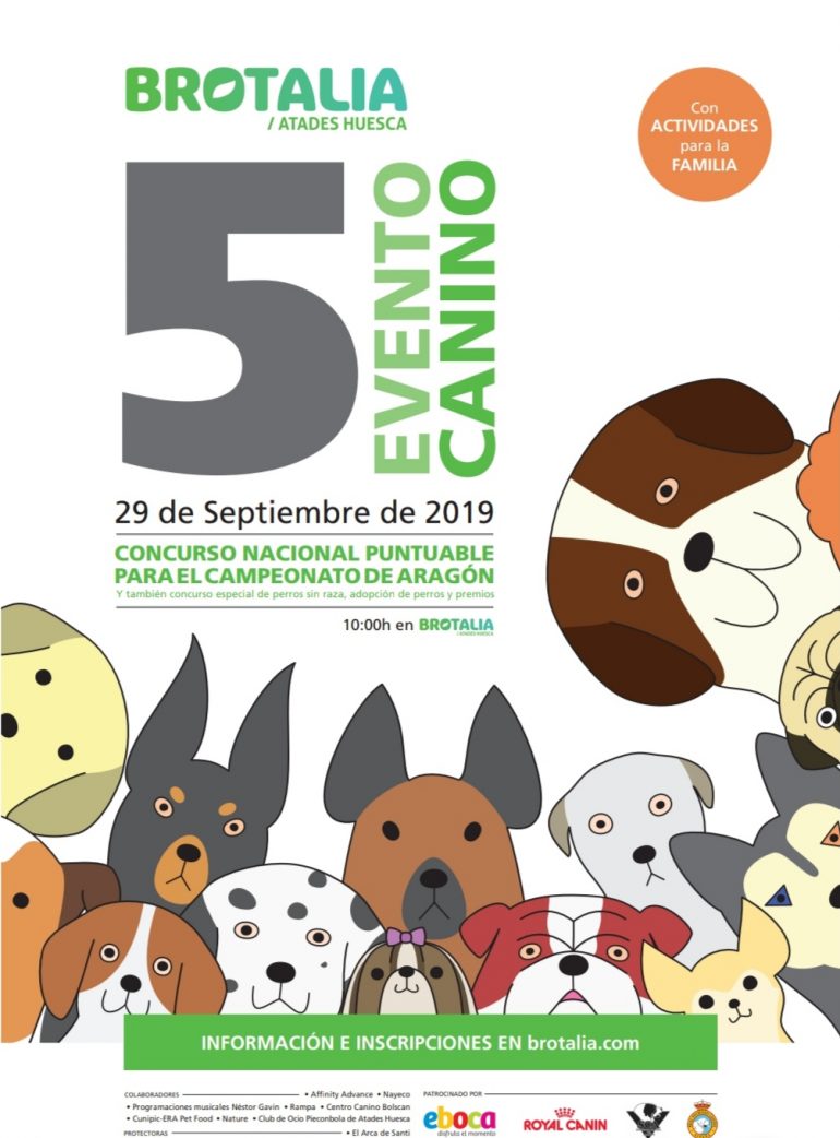 V Evento Canino en Brotalia: Todo listo para la gran fiesta de las mascotas en Huesca