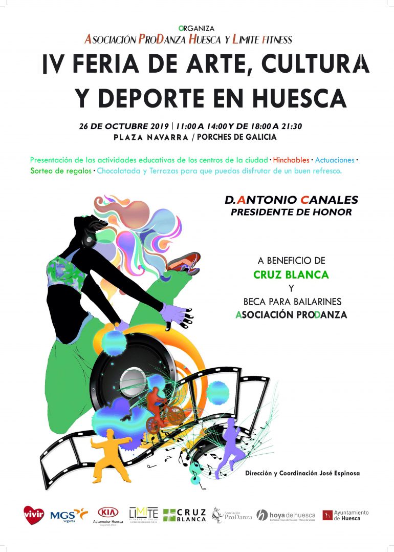 El sábado 26 de octubre, IV Feria Solidaria de Arte, Cultura y Deporte en Huesca