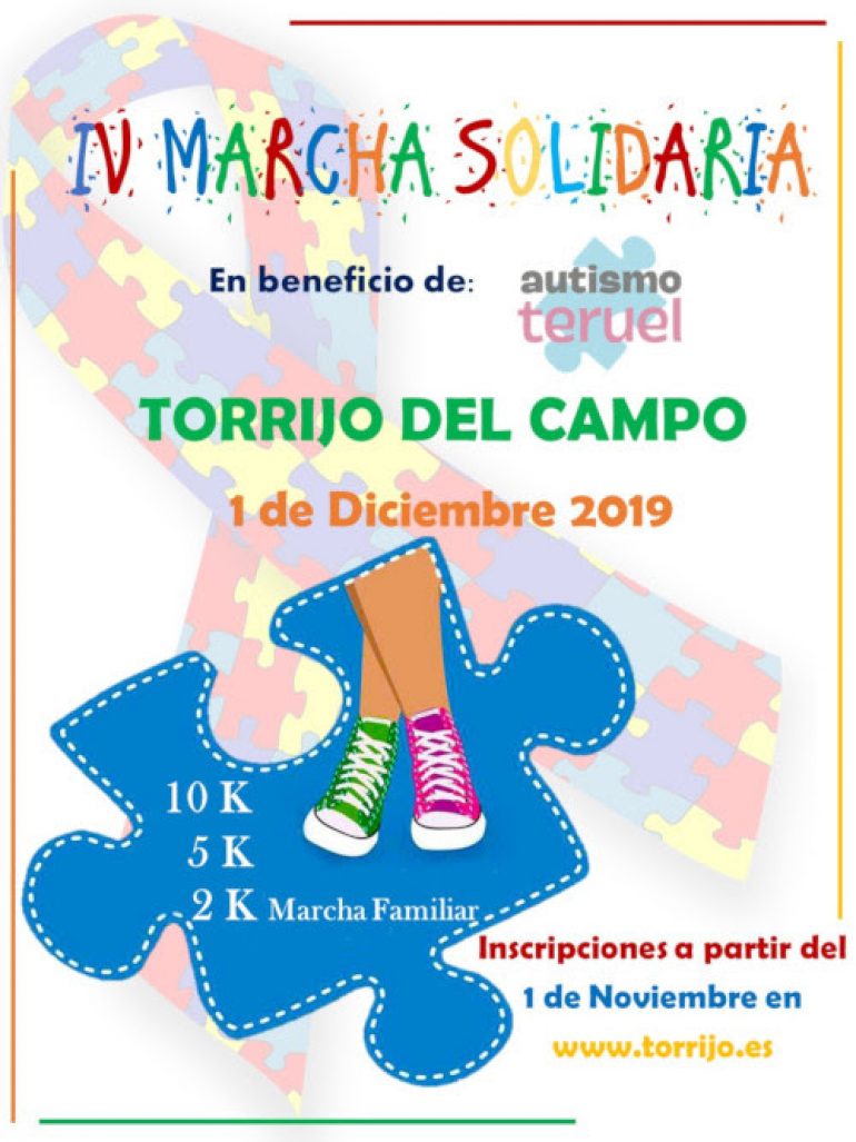 Torrijo del Campo donará íntegramente los beneficios de su IV Marcha Solidaria a la Asociación de Autismo Teruel