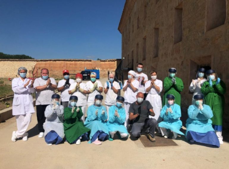 Cruz Blanca agradece las ayudas recibidas durante la gestión de la residencia de usuarios en coronavirus en Gea de Albarracín 
