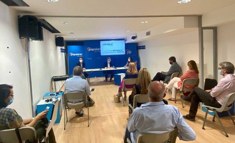 Beamonte exige a Sánchez en Huesca un fondo incondicionado para los ayuntamientos porque ningún municipio puede quedarse atrás