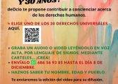 La juventud monegrina contribuye a la promoción y difusión de los Derechos Humanos mediante la realización de un video colaborativo