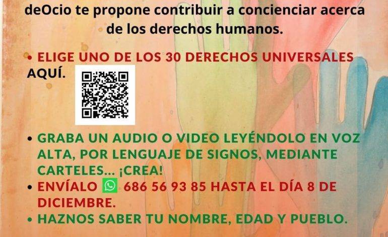 La juventud monegrina contribuye a la promoción y difusión de los Derechos Humanos mediante la realización de un video colaborativo