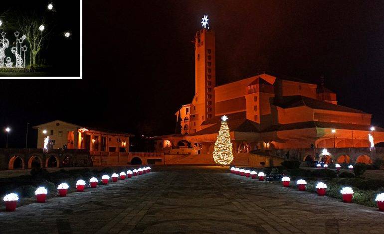 Encendido navideño en Torreciudad