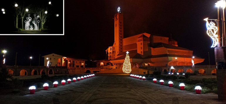 Encendido navideño en Torreciudad