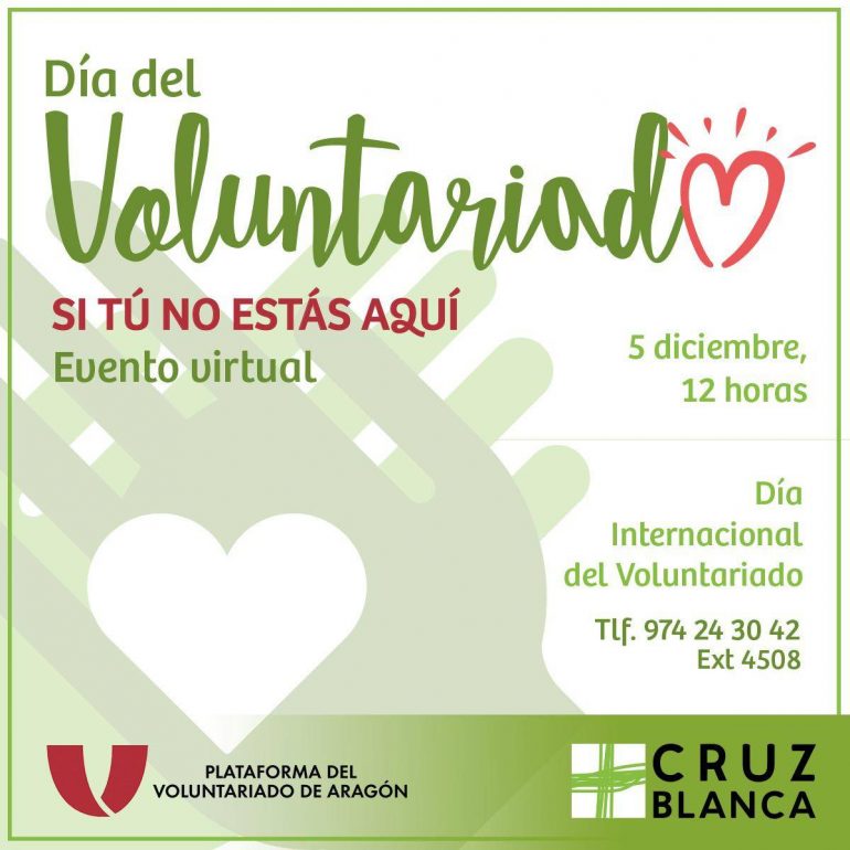 Día del Voluntariado: Si tú no estás aquí, lo celebraremos unidos en la distancia