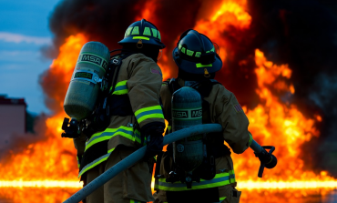 Incendio de camión con tuberías de PVC en Ballobar