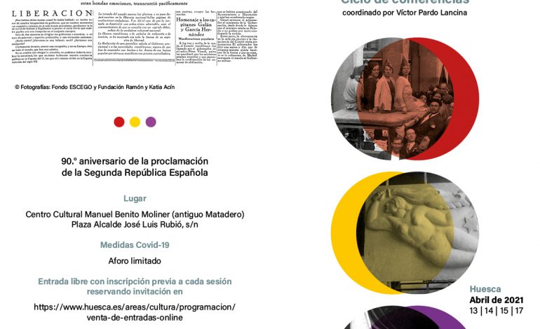 Ciclo de conferencias para conmemorar el 90 aniversario de la proclamación de la II República en Huesca
