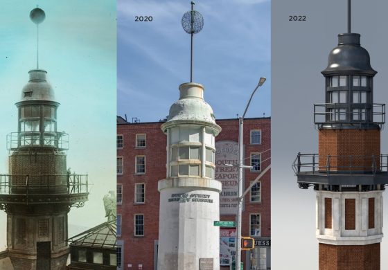 Se reconstruye el "Faro del Titanic" en el Puerto de Nueva York