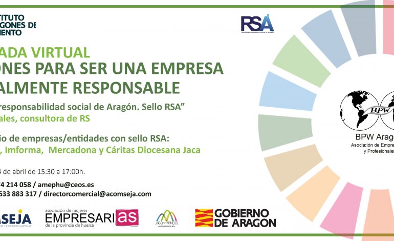 AMEPHU y ACOMSEJA organizan la charla virtual 'Razones para ser una empresa socialmente responsable'