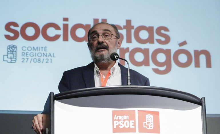 JAVIER LAMBÁN ANUNCIA QUE SE PRESENTARÁ A LA REELECCIÓN COMO SECRETARIO GENERAL DEL PSOE ARAGÓN EN EL 17º CONGRESO DEL 6 Y 7 DE NOVIEMBRE