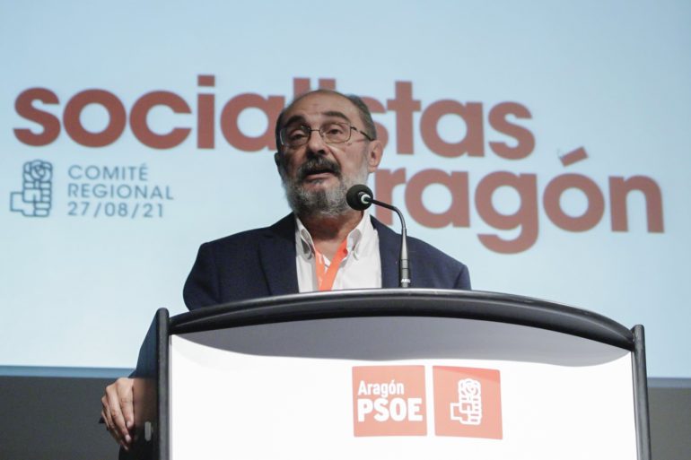 JAVIER LAMBÁN ANUNCIA QUE SE PRESENTARÁ A LA REELECCIÓN COMO SECRETARIO GENERAL DEL PSOE ARAGÓN EN EL 17º CONGRESO DEL 6 Y 7 DE NOVIEMBRE