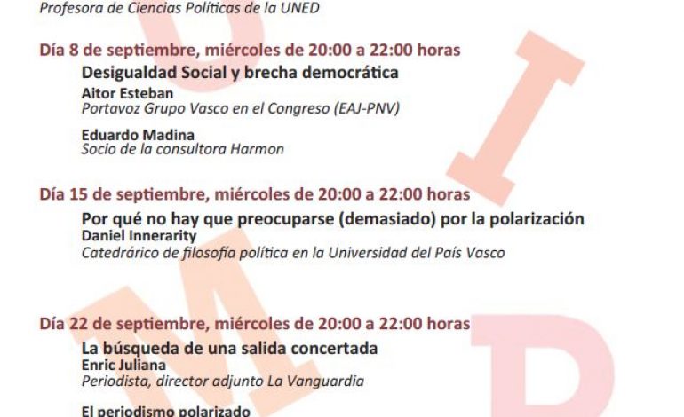 Primer ciclo de conferencias de la UIMP-Pirineos: La mala polarización