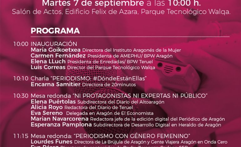 Las Mujeres en los Medios de Comunicación, nueva jornada de AMEPHU en Huesca