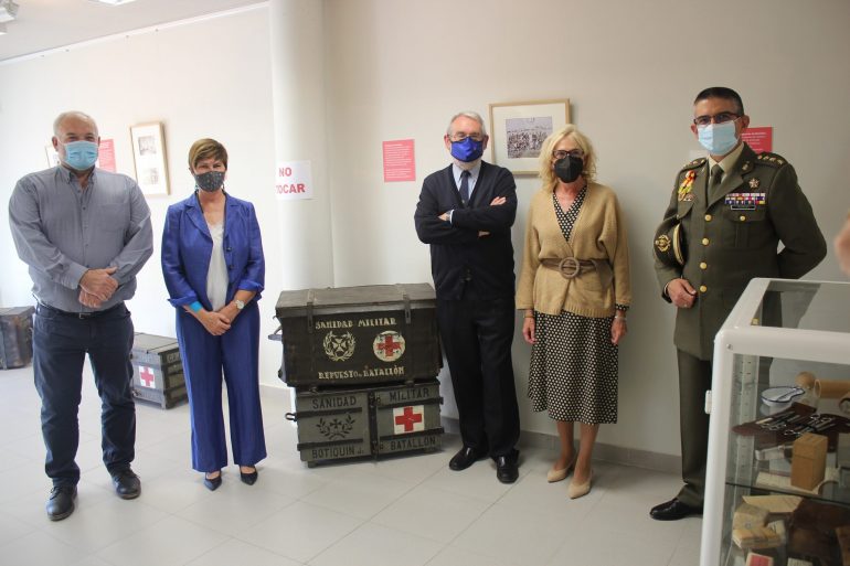 Inaugurada la nueva sala dedicada a material sanitario en el Centro de Interpretación de la Guerra Civil en Aragón ubicado en Robres