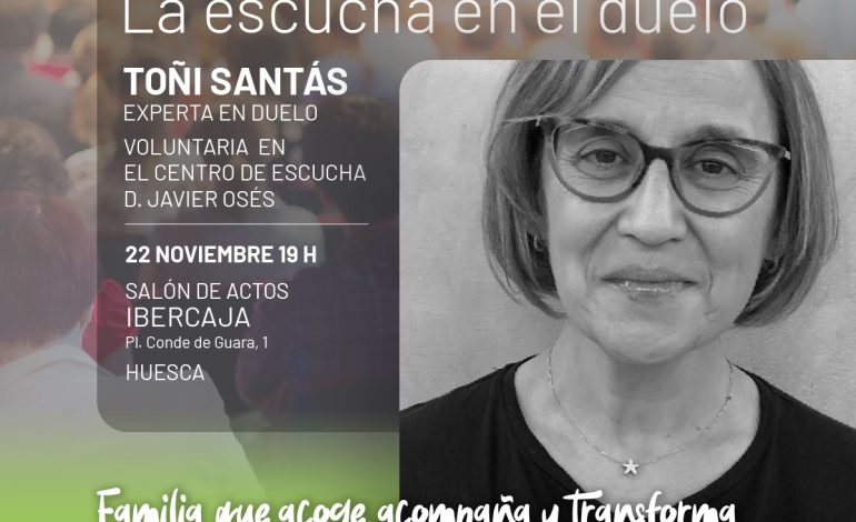 "La escucha en el duelo", conferencia organizada por el Centro de Escucha D. Javier Osés de Cruz Blanca
