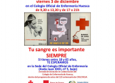 El Colegio Oficial de Enfermería de Huesca organiza una jornada de donación de sangre en su sede