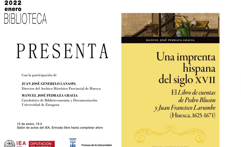 El IEA inicia Biblioteca Presenta mostrando la historia del 'Libro de cuentas de Pedro Blusón y Juan Francisco Larumbe'