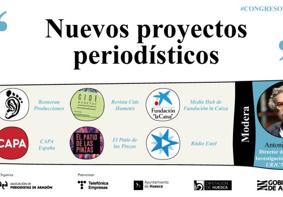 El Congreso de Huesca dará voz a nuevos proyectos periodísticos de educación, productoras de documentales y una radio online