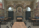 Loarre reutiliza los decorados medievales de ‘Irati’ en el salón social