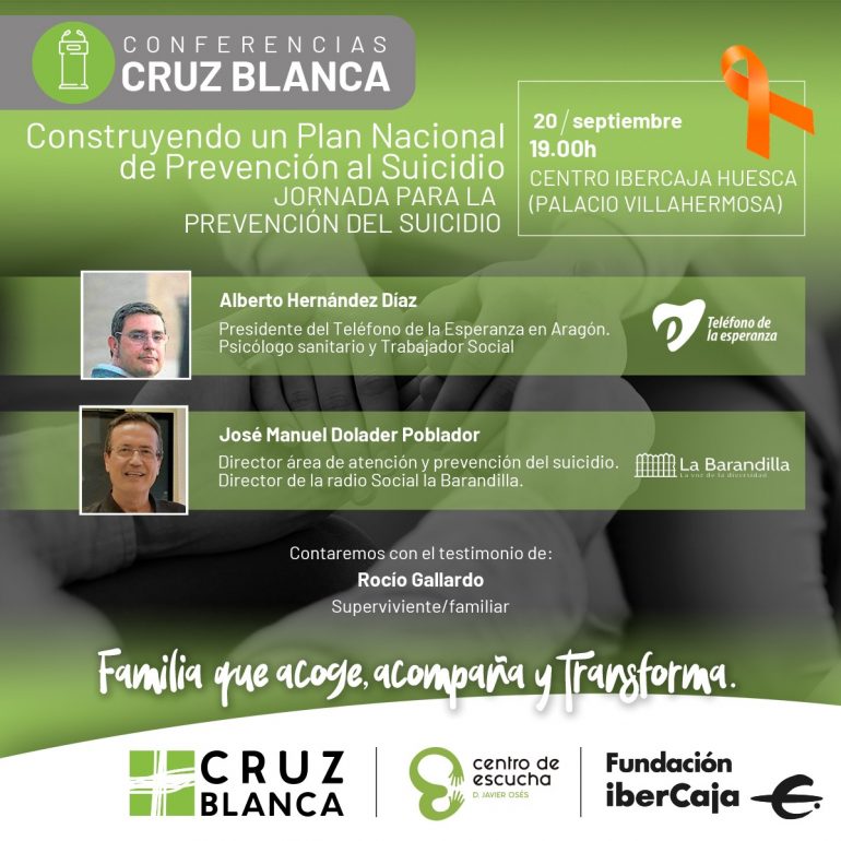Cruz Blanca presenta el programa de su jornada para la prevención del suicidio