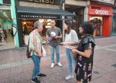 Podemos Aragón sale a la calle para trasladar a la población sus medidas para proteger a las familias