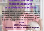 Urge construir un discurso social de rechazo absoluto a la violencia machista