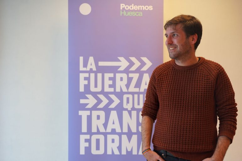 Podemos reclama ferrocarril y vivienda para que Huesca sea una ciudad donde quedarse