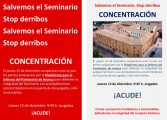 Concentración por la defensa del antiguo Seminario Conciliar de Huesca