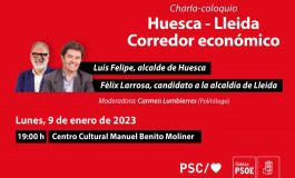 Huesca y Lleida analizan las oportunidades de colaboración y cooperación económica entre ambas capitales