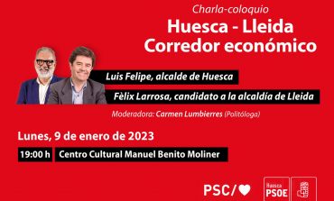 Huesca y Lleida analizan las oportunidades de colaboración y cooperación económica entre ambas capitales