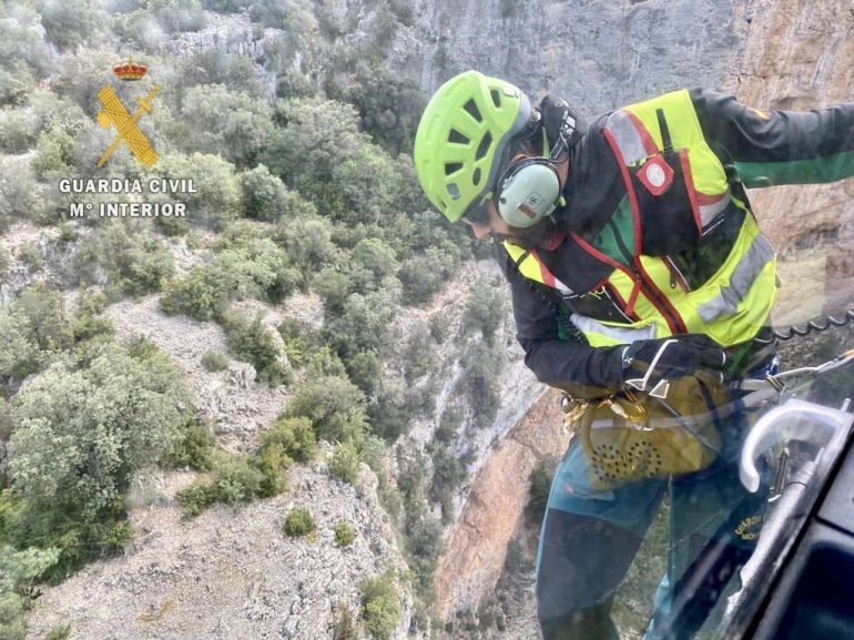 Barranquista fallecido en el barranco La Peonera Superior de Bierge