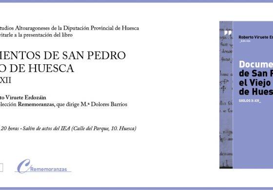 Presentación de la colección documental de San Pedro el Viejo en Huesca