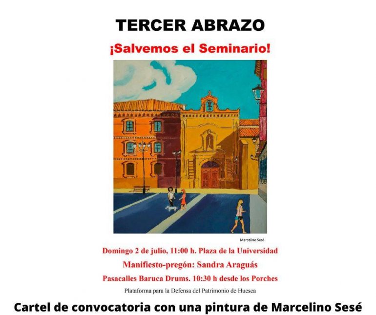 Tercer abrazo al judicializado Seminario de Huesca
