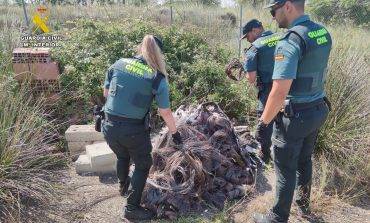 La Guardia Civil detiene a dos personas por robo de cable de cobre