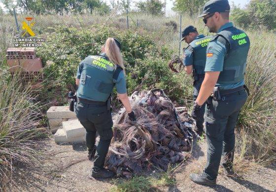 La Guardia Civil detiene a dos personas por robo de cable de cobre