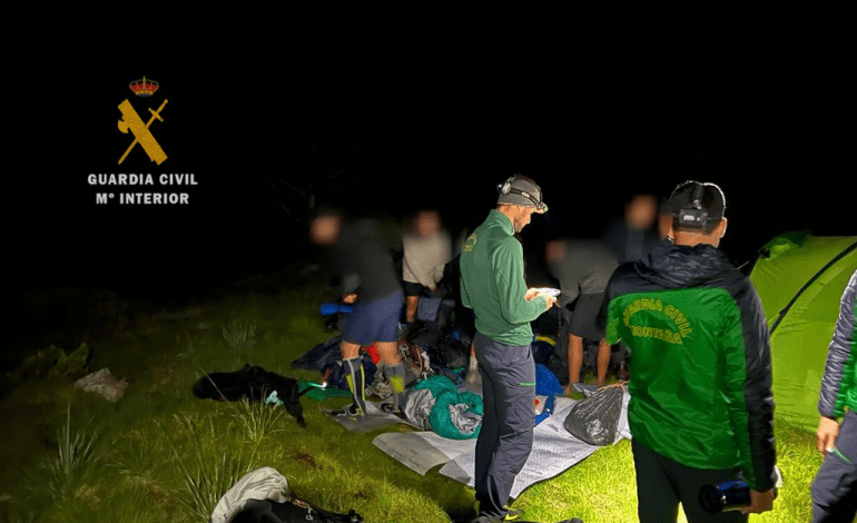 Rescate nocturno campamento con menores en Batisielles