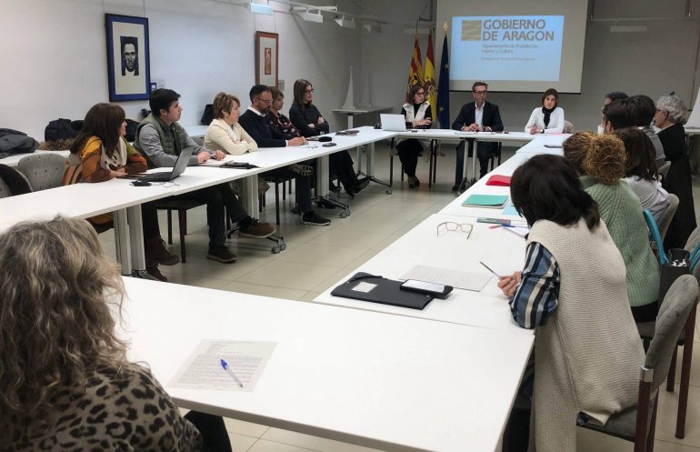 El Delegado Territorial del Gobierno de Aragón en la provincia de Huesca convoca a los Directores Provinciales para fortalecer la labor de coordinación