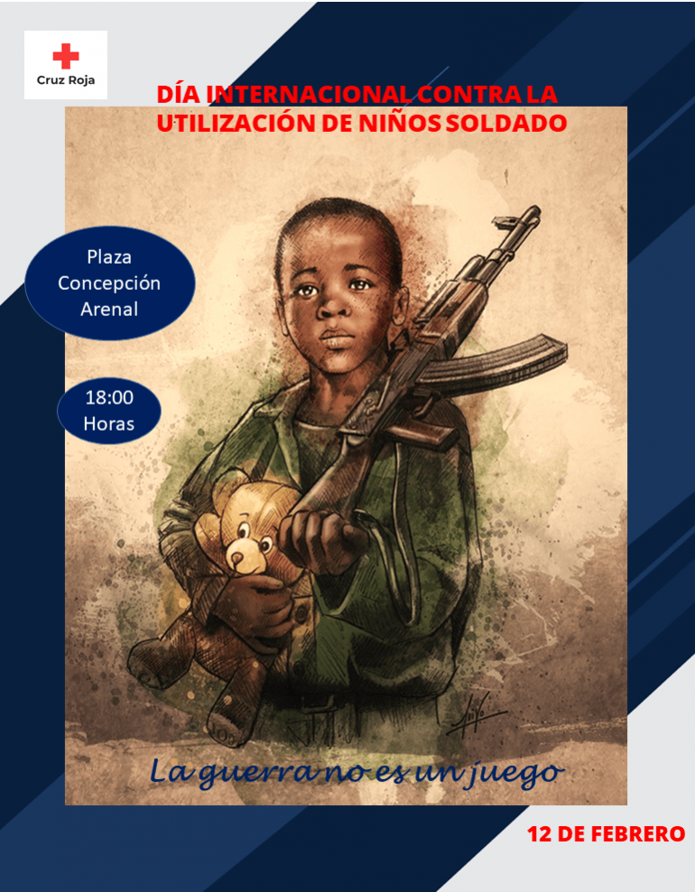 Cruz Roja instalará una mesa contra la utilización de Niños Soldado el próximo lunes en Huesca