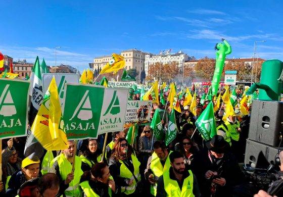 El campo aragonés se suma a las protestas en Madrid contra el acuerdo con Mercosur