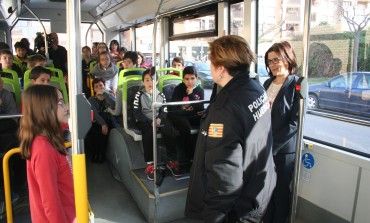 Los alumnos del colegio Sancho Ramírez aprenden pautas sobre seguridad vial, convivencia y transporte público