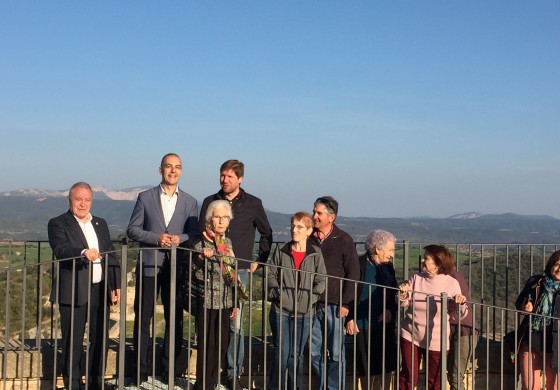 Benabarre arranca una nueva temporada turística con la reapertura del mirador de la torre del castillo