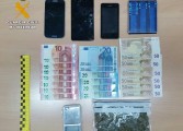 La Guardia Civil detiene a una persona por supuesto delito de tráfico de drogas